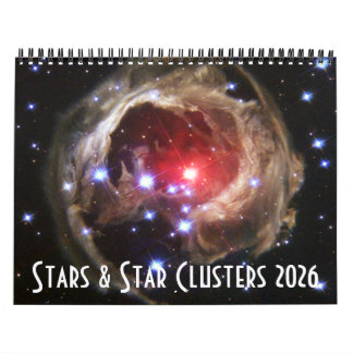 2026 Space Astronomy Star Clusters NASA Universe Calendar