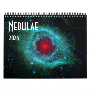 2026 Space Astronomy Universe NASA Nebulae Stars Calendar