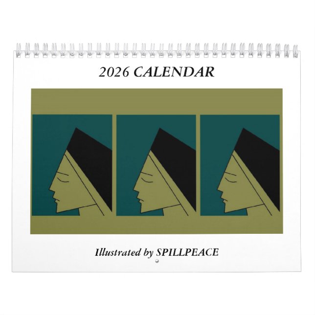 2026 Spillpeace Original Art Calendar (Cover)