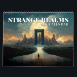 2026 Strange Realms 1 Fantasy Art Calendar<br><div class="desc">Introducing our "Strange Realms" Wall Calendar, your passport to a year-long journey through enchanting and otherworldly landscapes! Lose yourself in the mesmerizing beauty of fantastical realms that defy imagination. This meticulously curated calendar features 12 stunning illustrations, each capturing the essence of a unique and surreal world. Every month, you'll explore...</div>