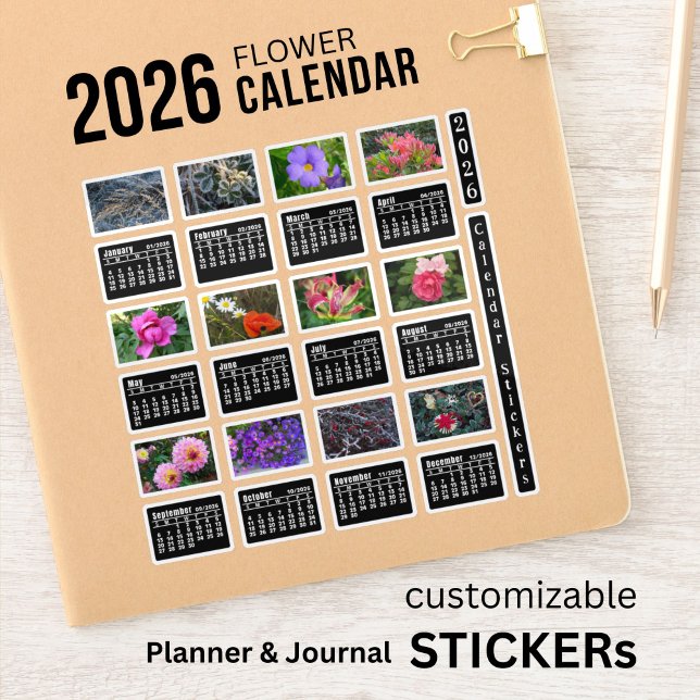 2026 SU Calendar Flower Custom-Cut Vinyl Sticker (Creator Uploaded)
