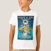 2026 total eclipse in Iceland - T-Shirt