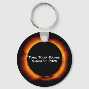 2026 Total Solar Eclipse Keychain