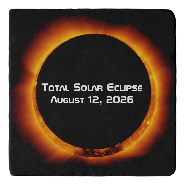 2026 Total Solar Eclipse Trivet (Front)