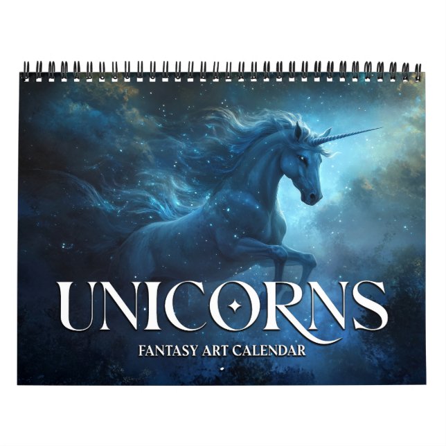 2026 Unicorns 2 Fantasy Art Calendar (Cover)