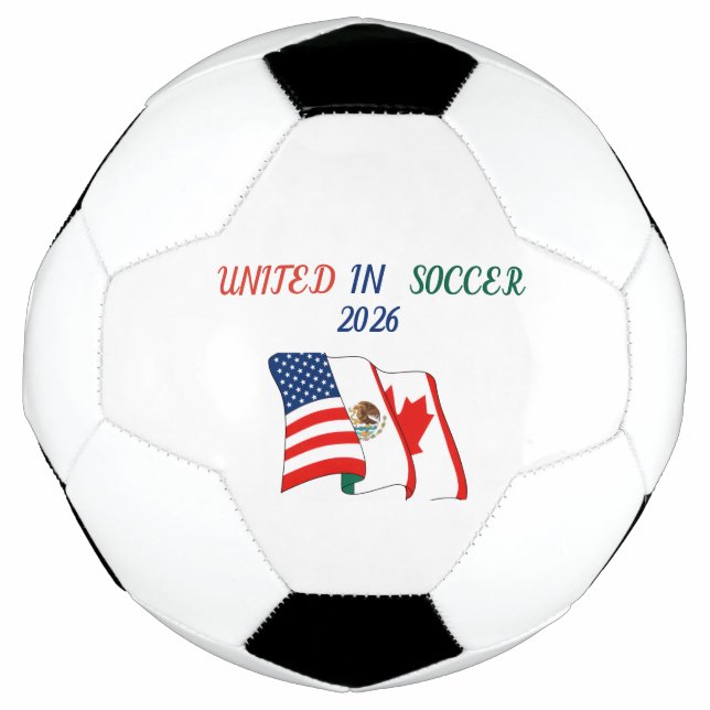 2026 Unity Soccer Ball - USA Mexico Canada (Front)