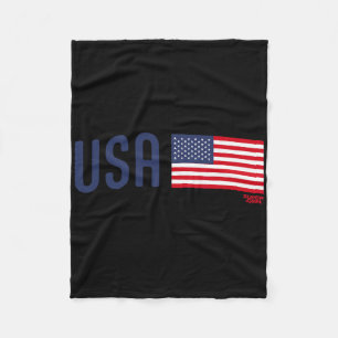 2026 Usa Soccer Fan World Cup _2 Fleece Blanket