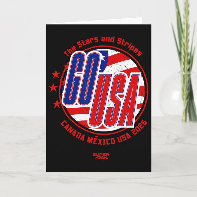 2026 Usa Soccer Fan World Cup  Card (Front)