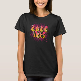 2026 VIBES Graffiti Streetwear Graphic T-Shirt