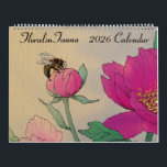 2026 Wall Calendar<br><div class="desc">12 elegant and hand-crafted botanical illustrations with local fauna depicting the months. Twelve pages with unique and vibrant designs this calendar would make a wonderful present. Large format with thick card, clear numbers with lots of room to write memos, Sunday start.</div>