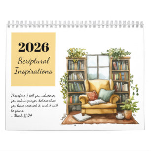 2026 Watercolor Scriptural Inspirations Calendar