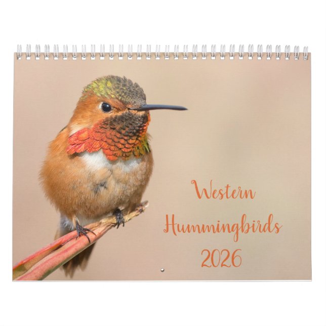 2026 Western Hummingbirds Photography Calendar (Cover)