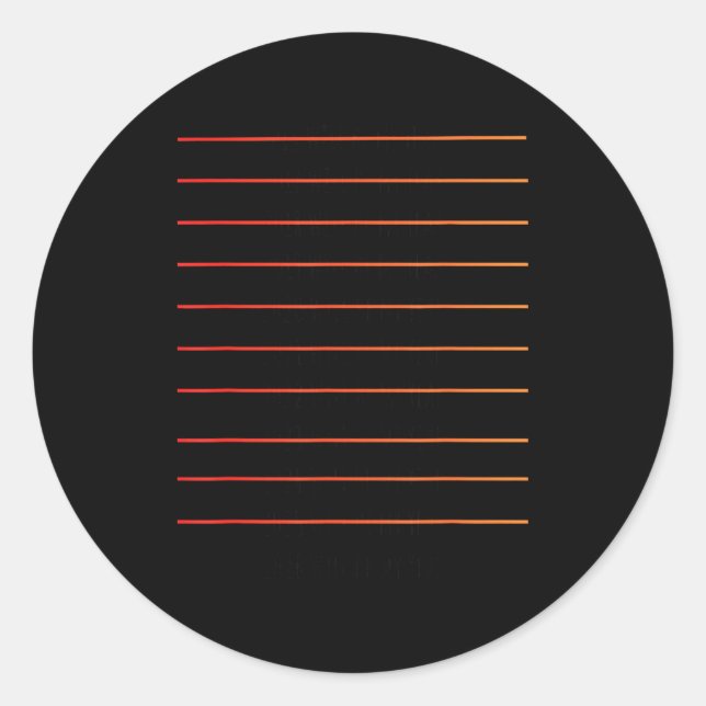 2026 Will Be My Year Funny Checklist  Classic Round Sticker (Front)