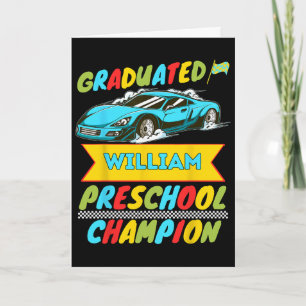 2026 William Personalized Last Day Of Preschool Gr Card