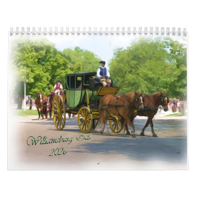 2026 Williamsburg Oils Calendar (Cover)