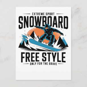 2026 Winter Olympics Womens Snowboarding Halfpipe Holiday Postcard