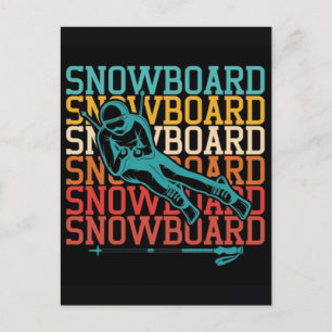 2026 Winter Olympics Womens Snowboarding Halfpipe Holiday Postcard