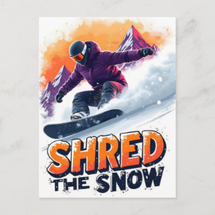2026 Winter Olympics Womens Snowboarding Halfpipe Holiday Postcard