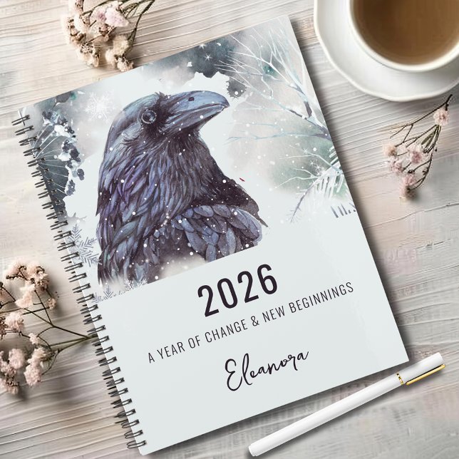 2026 Year of Change Raven Symbolism Planner (2026 Year of Change and New Beginnings Raven Symbolism 8.5x11 Planner)