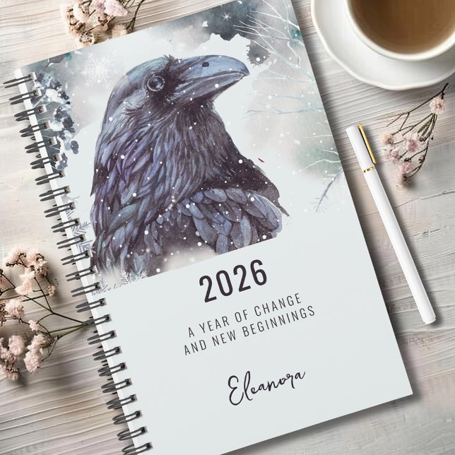 2026 Year of Change Raven Symbolism Planner (2026 Year of Change New Beginnings Raven Symbolism Small Planner)