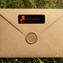 2026 Year of the Fire Horse Chinese Zodiac Label