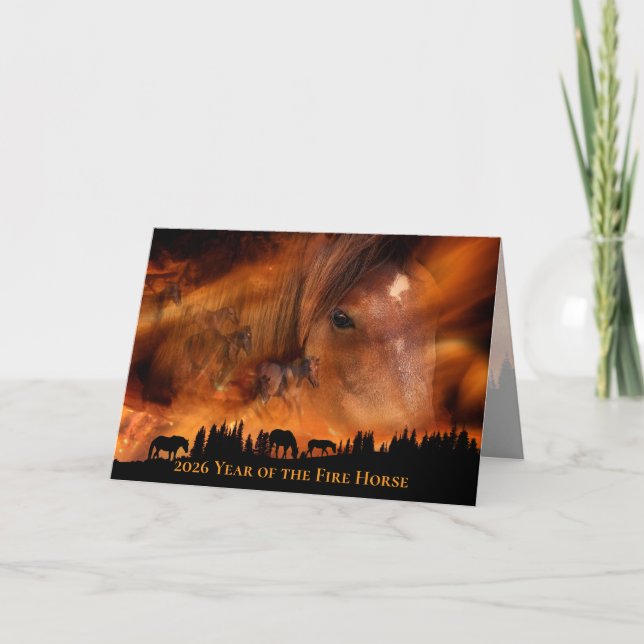2026 Year of the Fire Horse - Firestorm Card (Front)