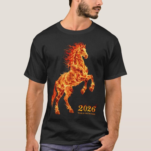2026 Year of the Fire Horse T-Shirt (Front)