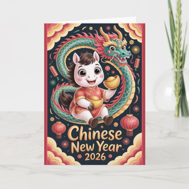 2026 Year of the Horse Greeting Card (Front)