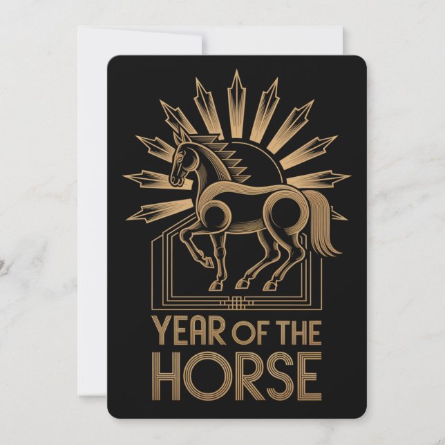 2026 Year of the Horse Holiday Card (Front)