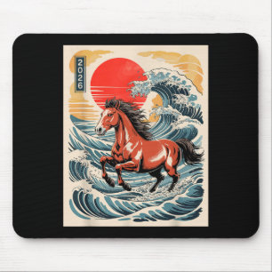 2026 Year Of The Horse Japanese Wave Art Lunar New Mouse Pad