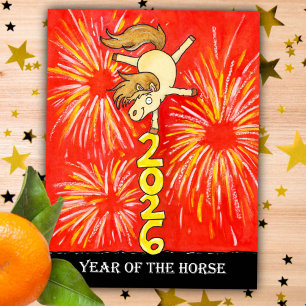 2026 Year of the Horse Postcard
