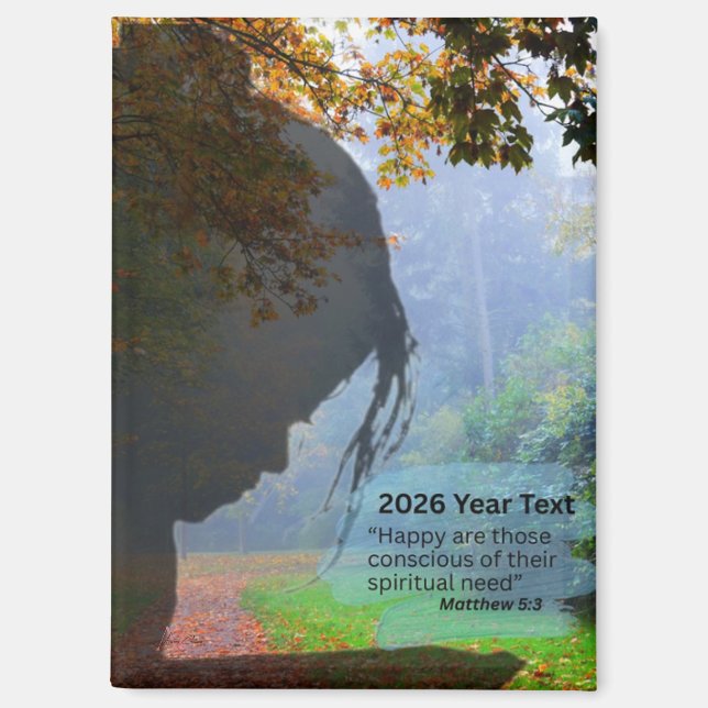 2026 Year Text Meditating Magnet (Front)