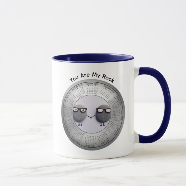 2026 You Are My Rock Calendar Coffee Mug (Right)
