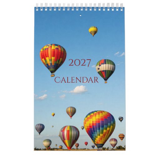 2027 Balloons Calendar
