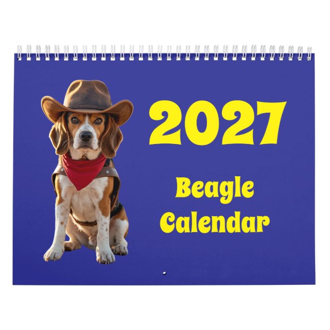 2027 Beagle Dog Calendar (Cover)