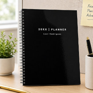 2027 Black and White Monthly/Weekly Planner