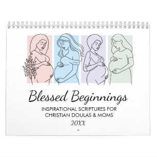 2027 BLESSED BEGINNINGS Christian Doula Mom Gift Calendar