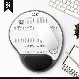 2027 Business Logo Mouse Pad Calendar