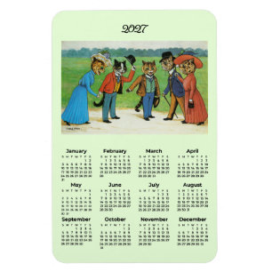 2027 Calendar Louis Wain Cats Flexible Magnet