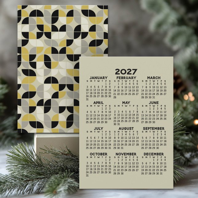 2027 Calendar - MCM Pattern on Back Program (2027 calendar)