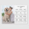2027 Calendar Pet Dog Kid Custom Photo Magnet Card