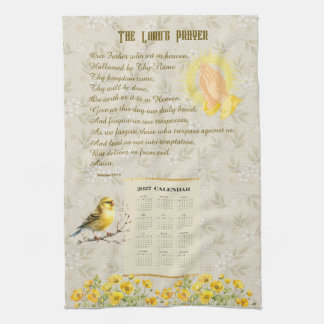 2027 Calendar Towel The Lord's Prayer