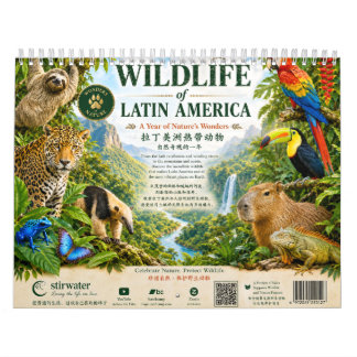 2027 Calendar Tropical animals Latin America