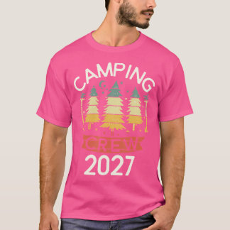 2027 Camping Crew Family Camping Trip Matching New T-Shirt