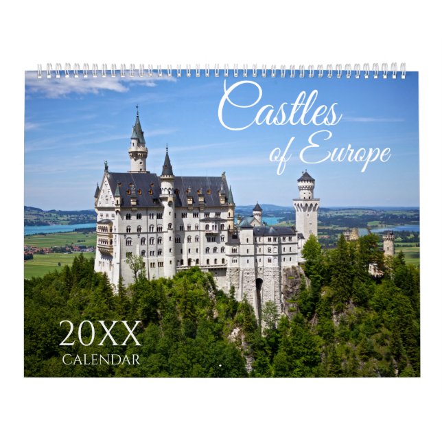 2027 Castles of Europe Wall Calendar Scenic (Cover)
