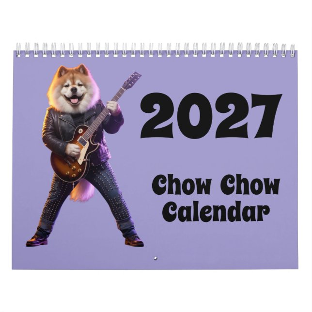 2027 Chow Chow Dog Calendar (Cover)