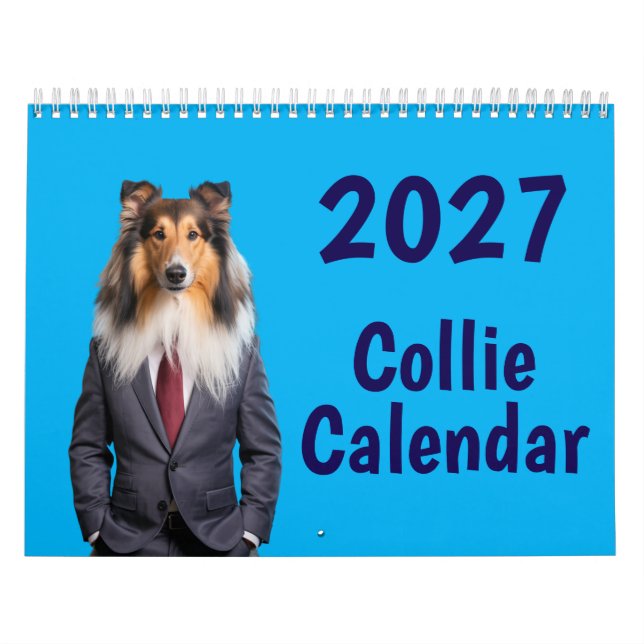 2027 Collie Dog Calendar (Cover)