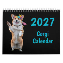 2027 Corgi Dog Calendar
