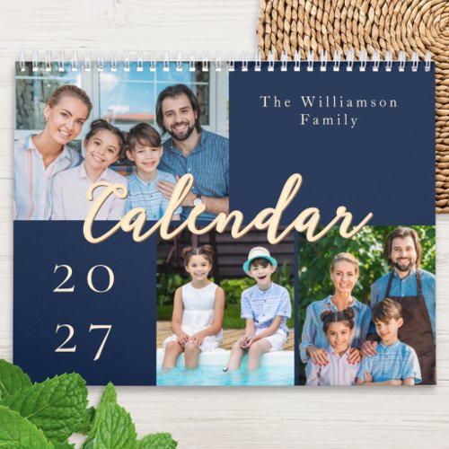 2027 Custom Family Photo Calendar