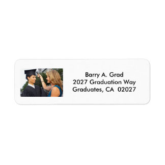 2027 Custom Graduation Invitation Return Address Label